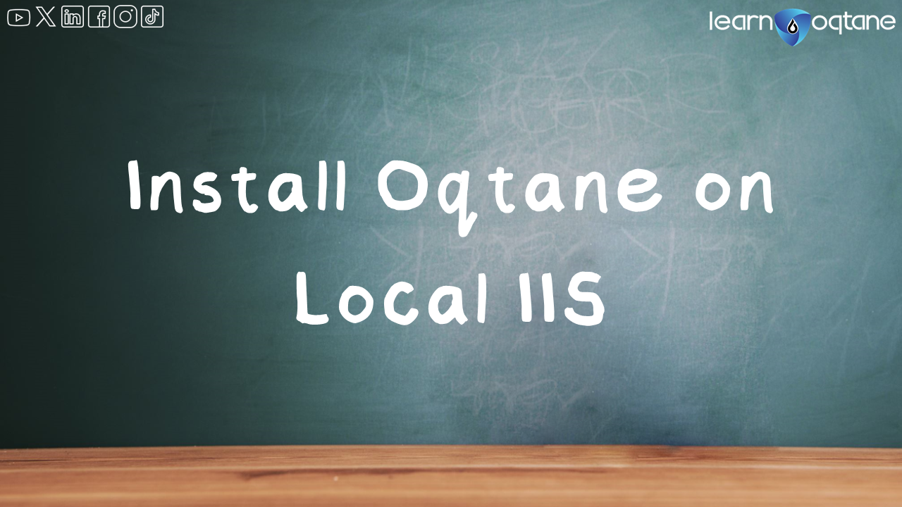 How to setup Oqtane on Local IIS